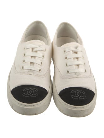 Chanel Interlocking CC Logo Canvas Sneakers