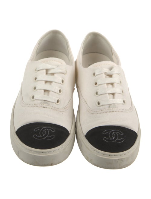 Chanel Interlocking CC Logo Canvas Sneakers