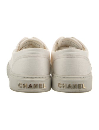 Chanel Interlocking CC Logo Canvas Sneakers