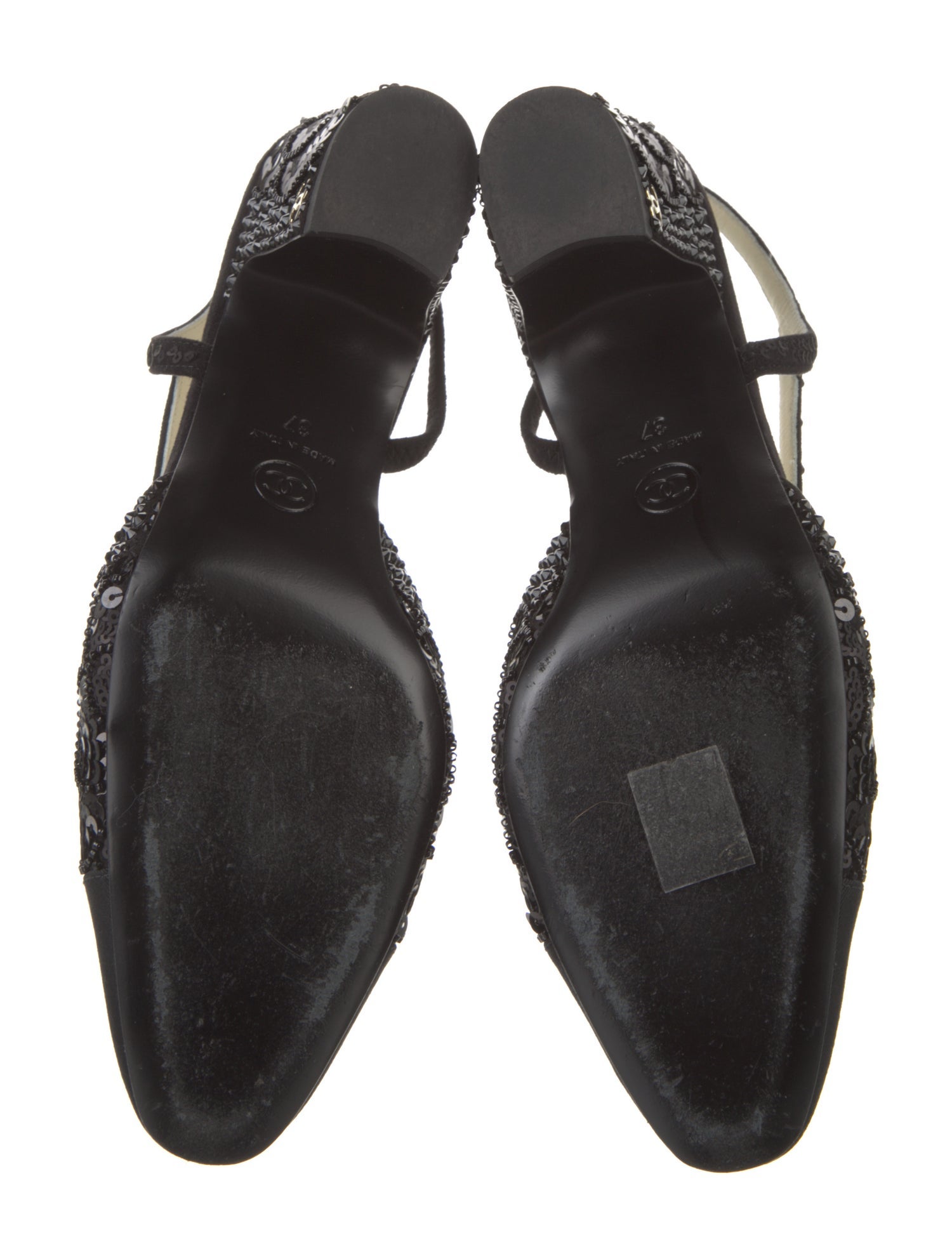 Chanel 2024 Interlocking CC Logo Slingback Pumps