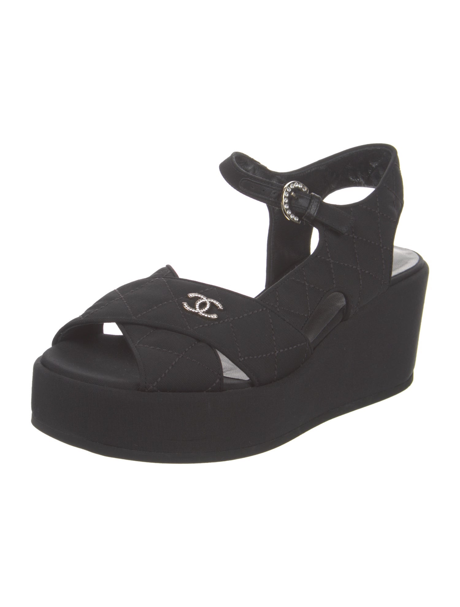 Chanel 2023 Interlocking CC Logo Sandals