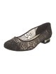 Chanel Interlocking CC Logo Lace Ballet Flats