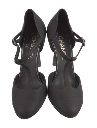 Chanel 2011 Interlocking CC Logo T-Strap Pumps