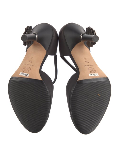 Chanel 2011 Interlocking CC Logo T-Strap Pumps