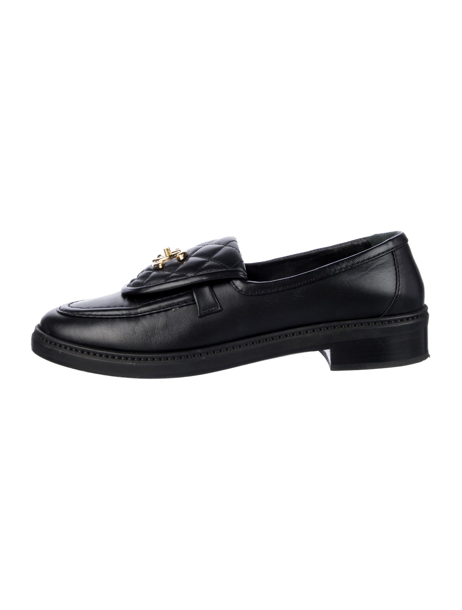 Chanel 2025 Interlocking CC Logo Loafers