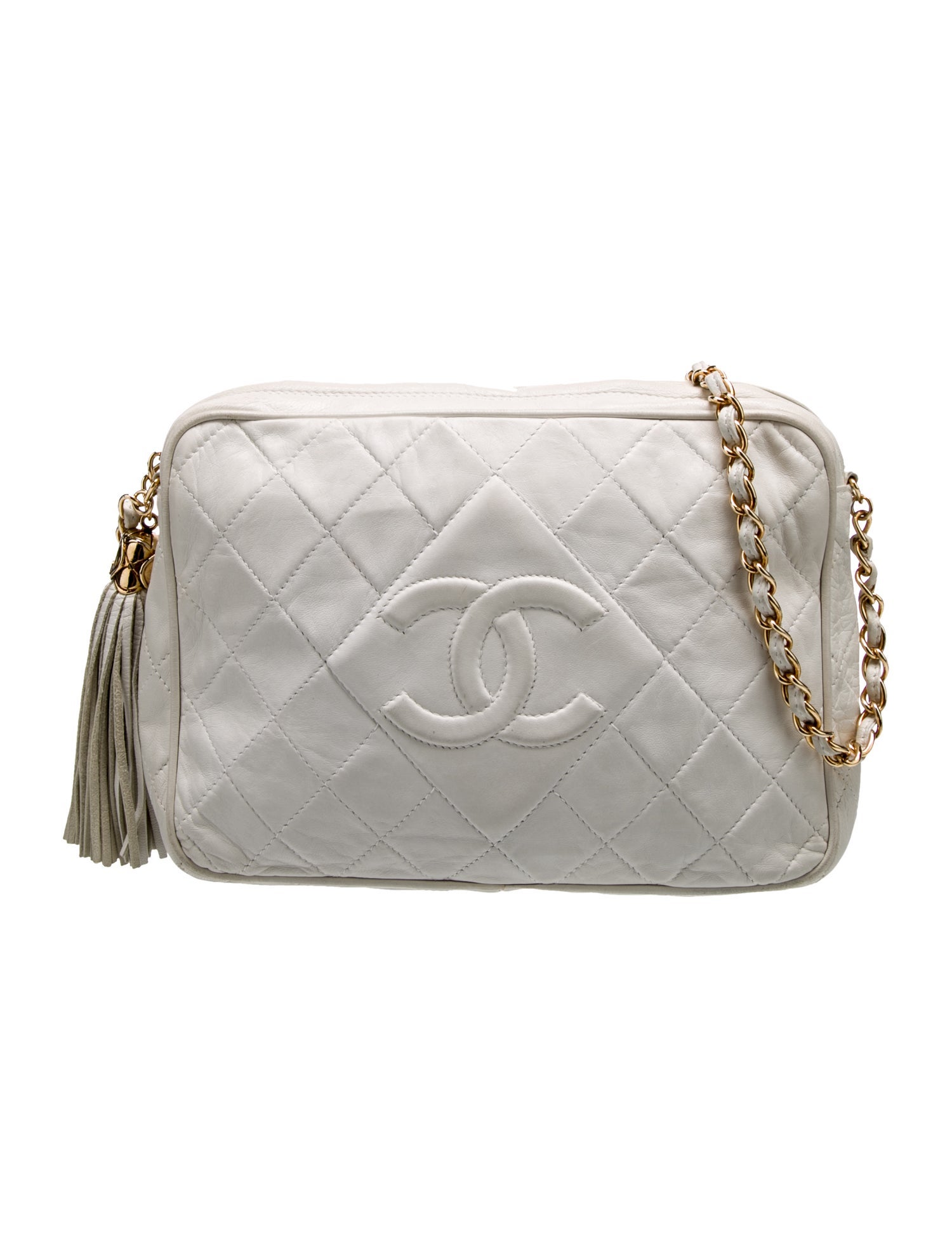 Chanel CC Quilted Tassel Camera Bag