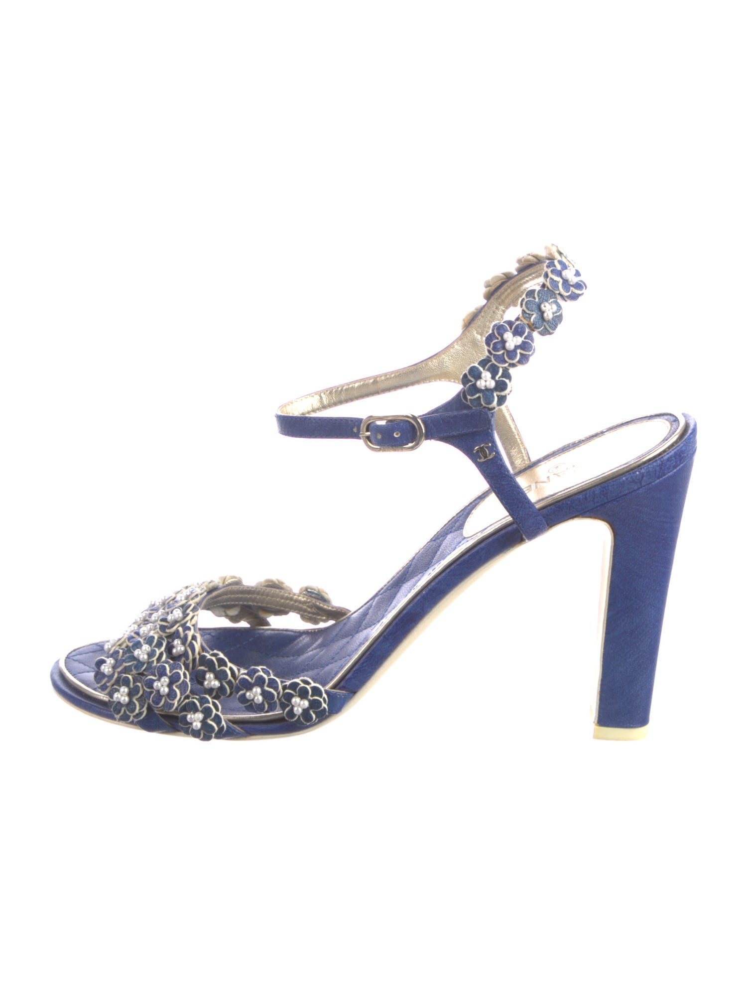 Chanel 2015 Interlocking CC Logo Sandals