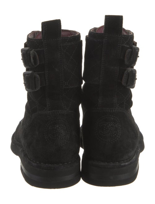 Chanel 2014 Interlocking CC Logo Combat Boots