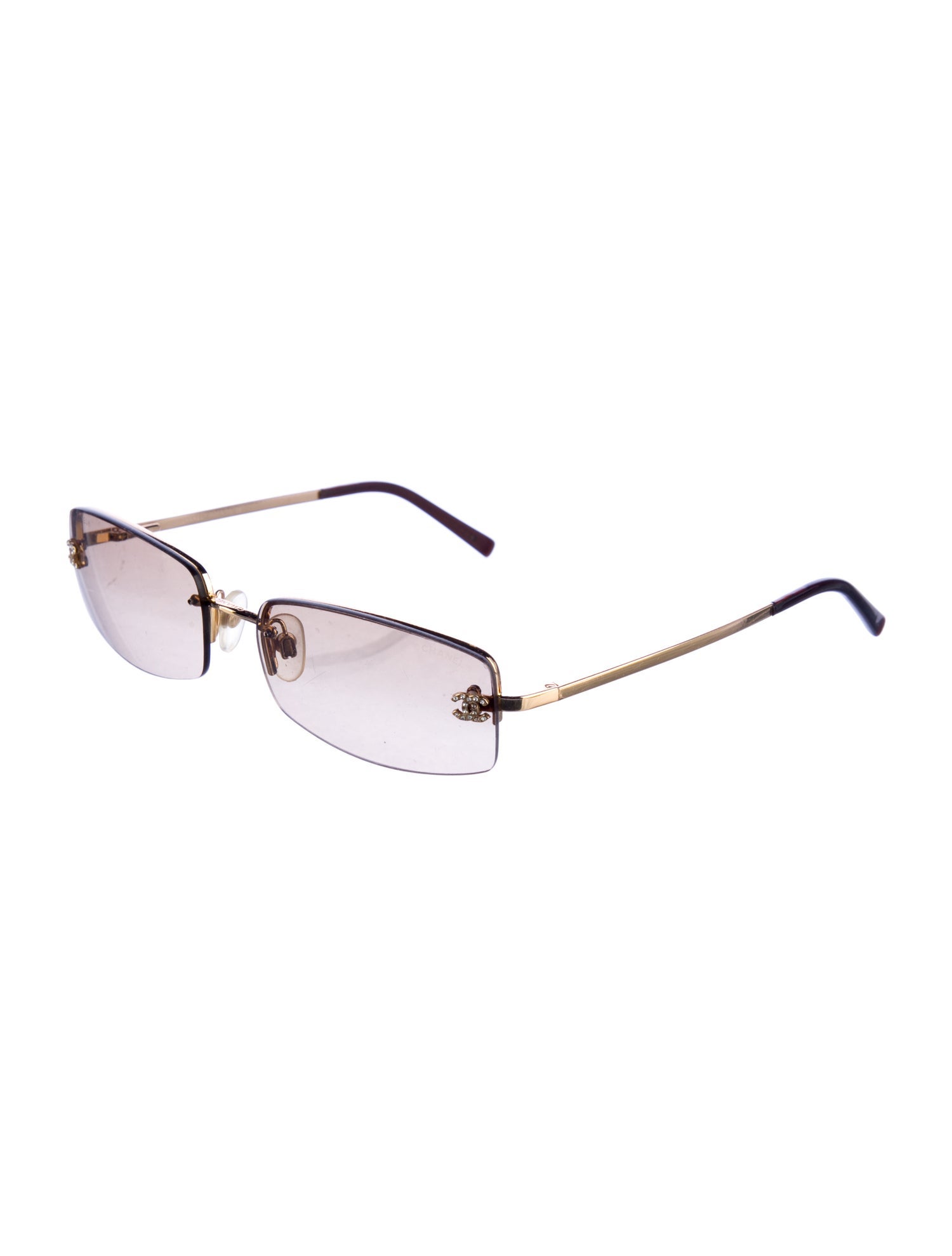 Chanel Interlocking CC Logo Square Sunglasses