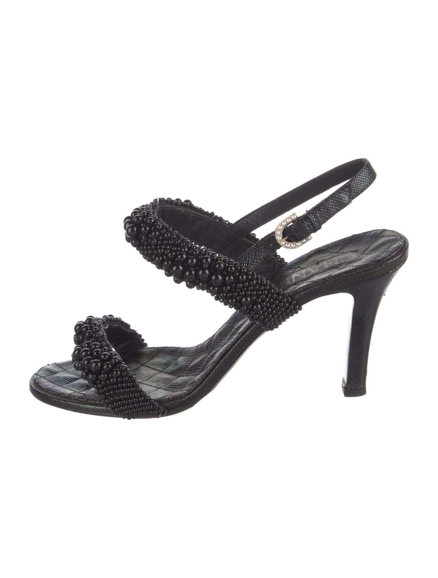 Chanel 2018 Interlocking CC Logo Slingback Pumps