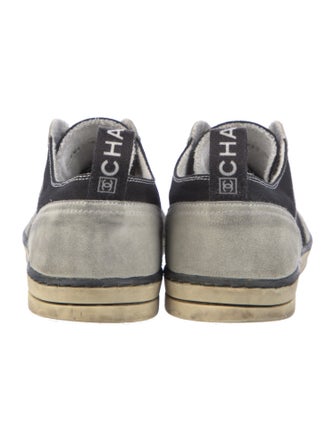 Chanel Interlocking CC Logo Canvas Sneakers