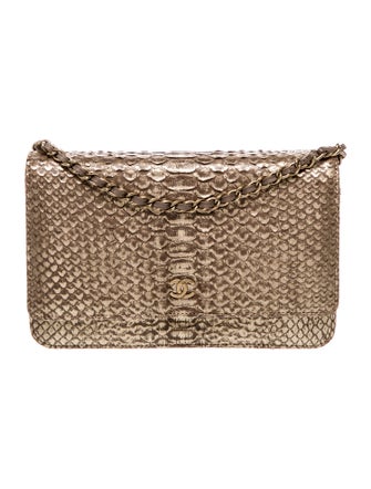 Chanel Python Classic Wallet On Chain