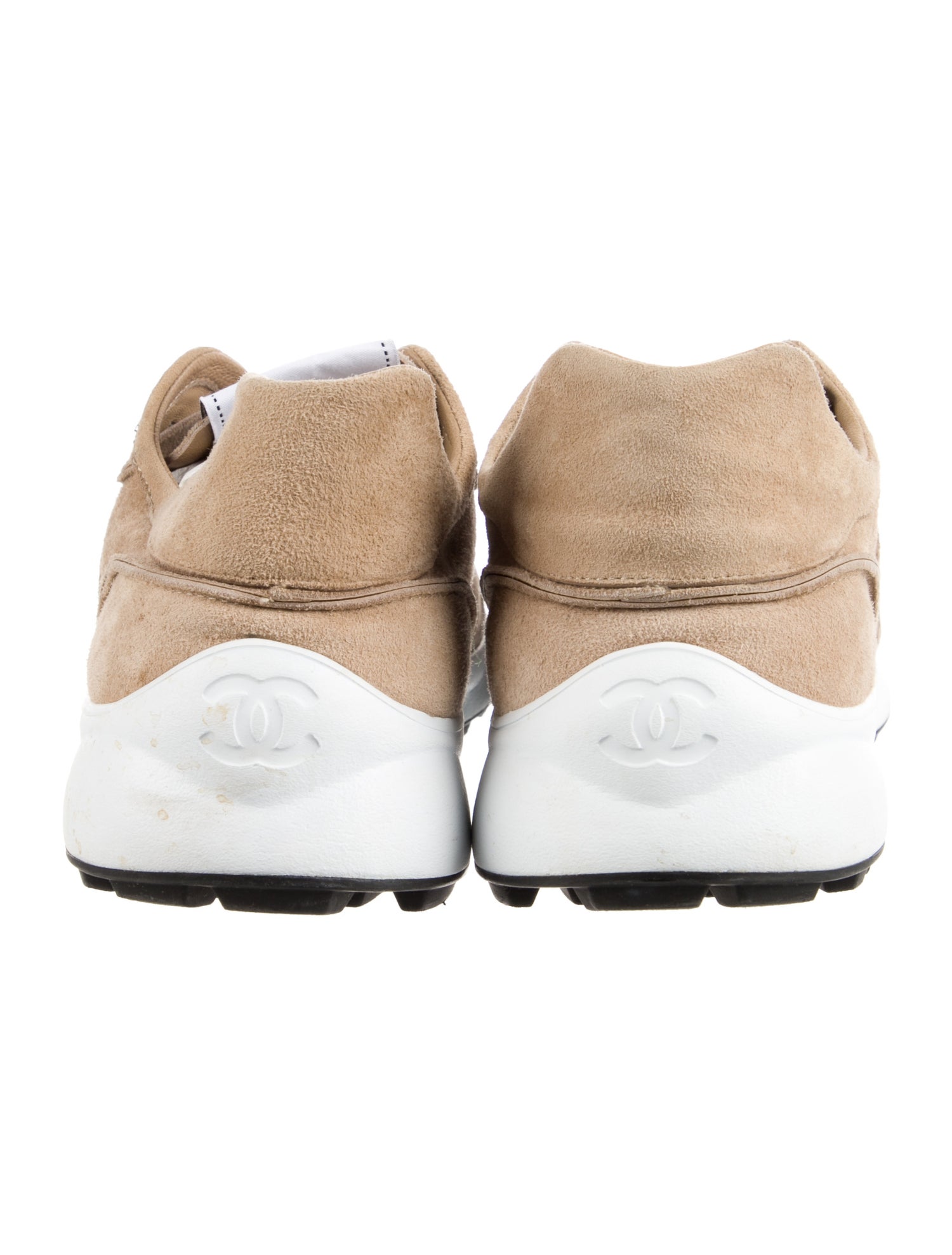 Chanel Interlocking CC Logo Suede Athletic Sneakers
