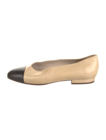Chanel Flats Vintage Leather Ballet Us5.5, It35.5 | 5.5
