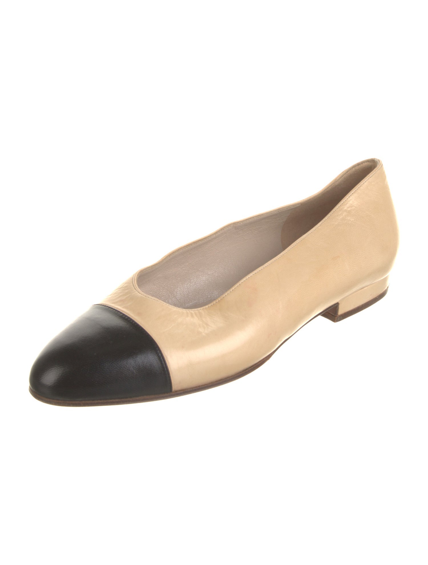 Chanel Vintage Leather Ballet Flats