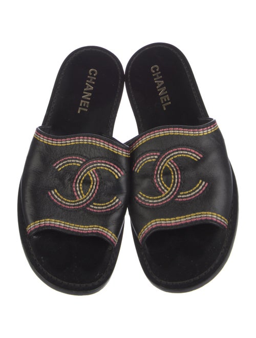 Chanel 2021 Interlocking CC Logo Slides