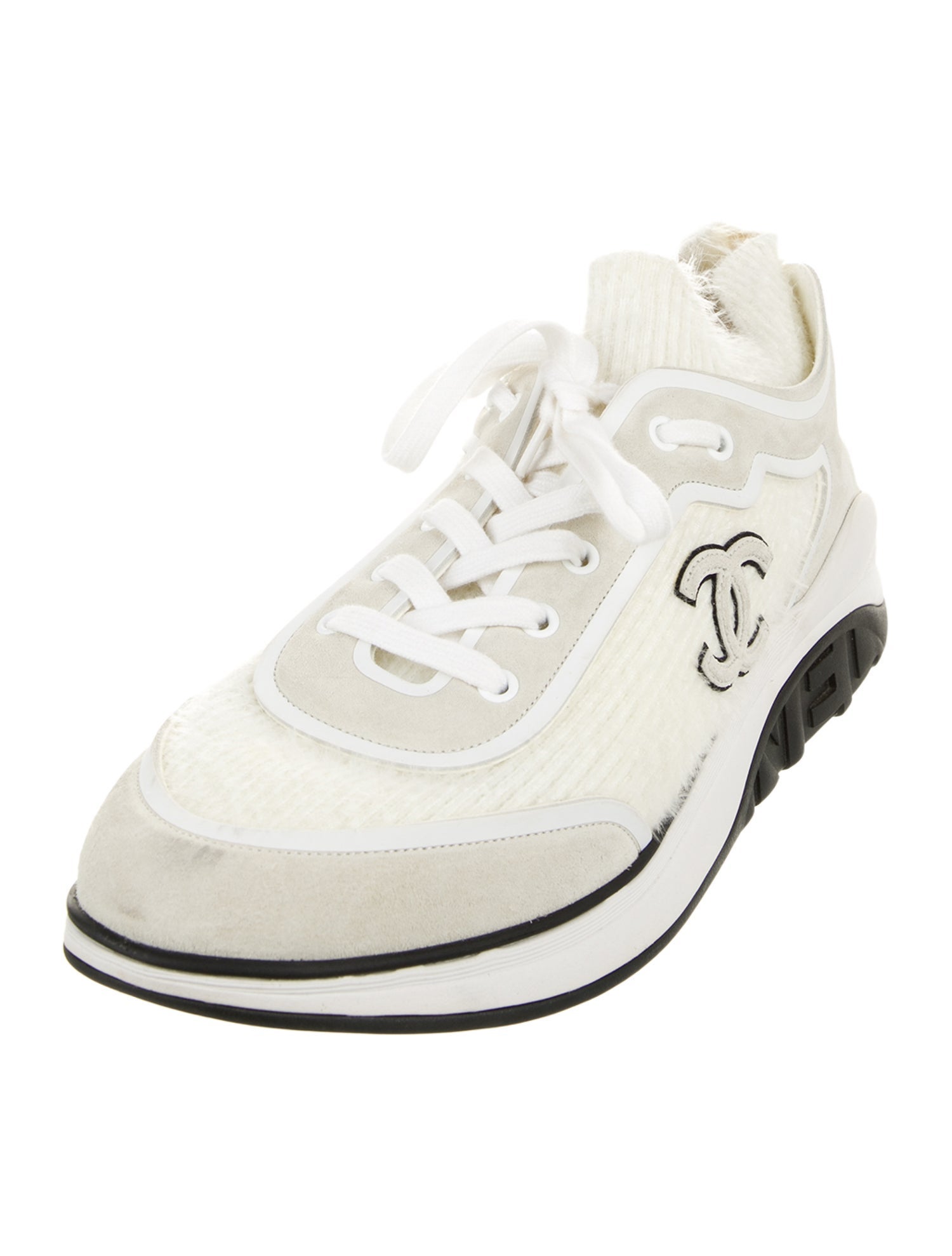 Chanel Interlocking CC Logo Sneakers