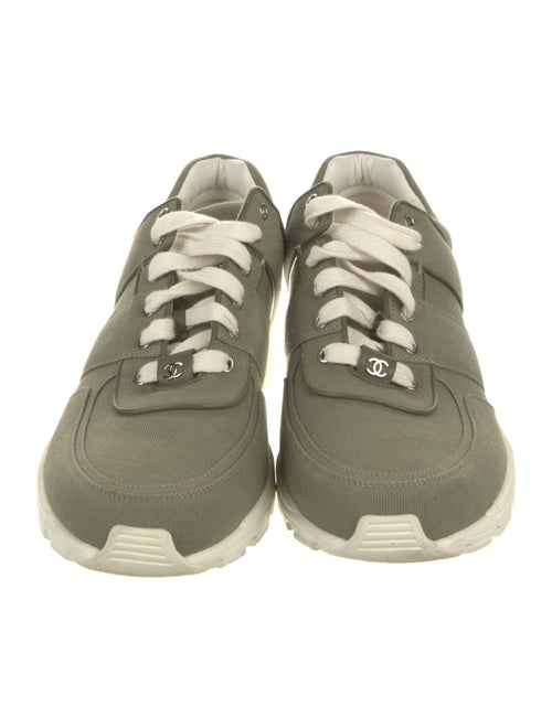 Chanel Interlocking CC Logo Canvas Sneakers