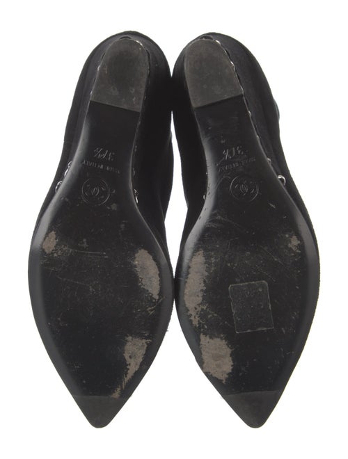 Chanel Interlocking CC Logo Suede Boots