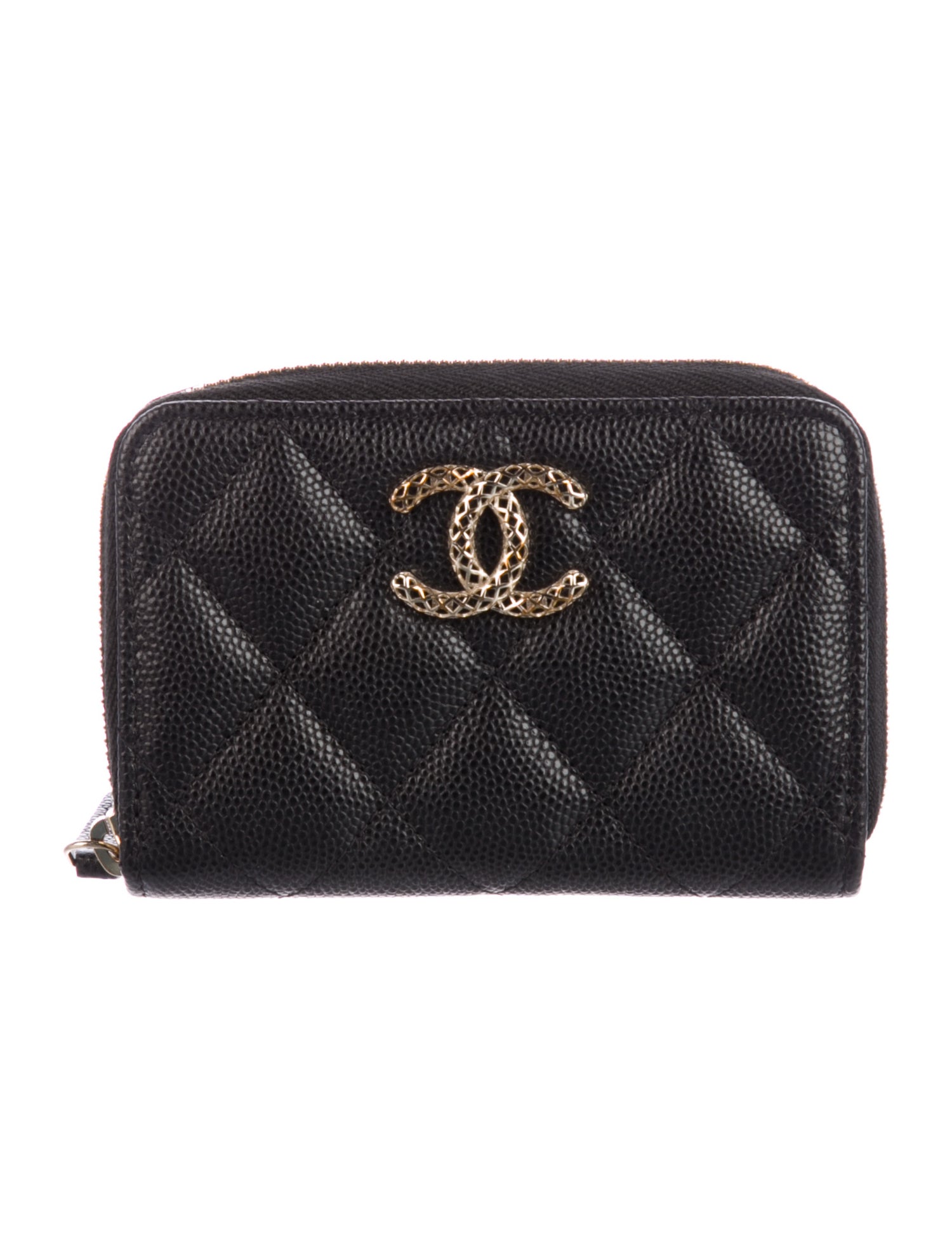 Chanel 2023 Interlocking CC Logo Compact Wallet