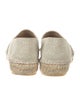 Chanel Interlocking CC Logo Leather Espadrilles