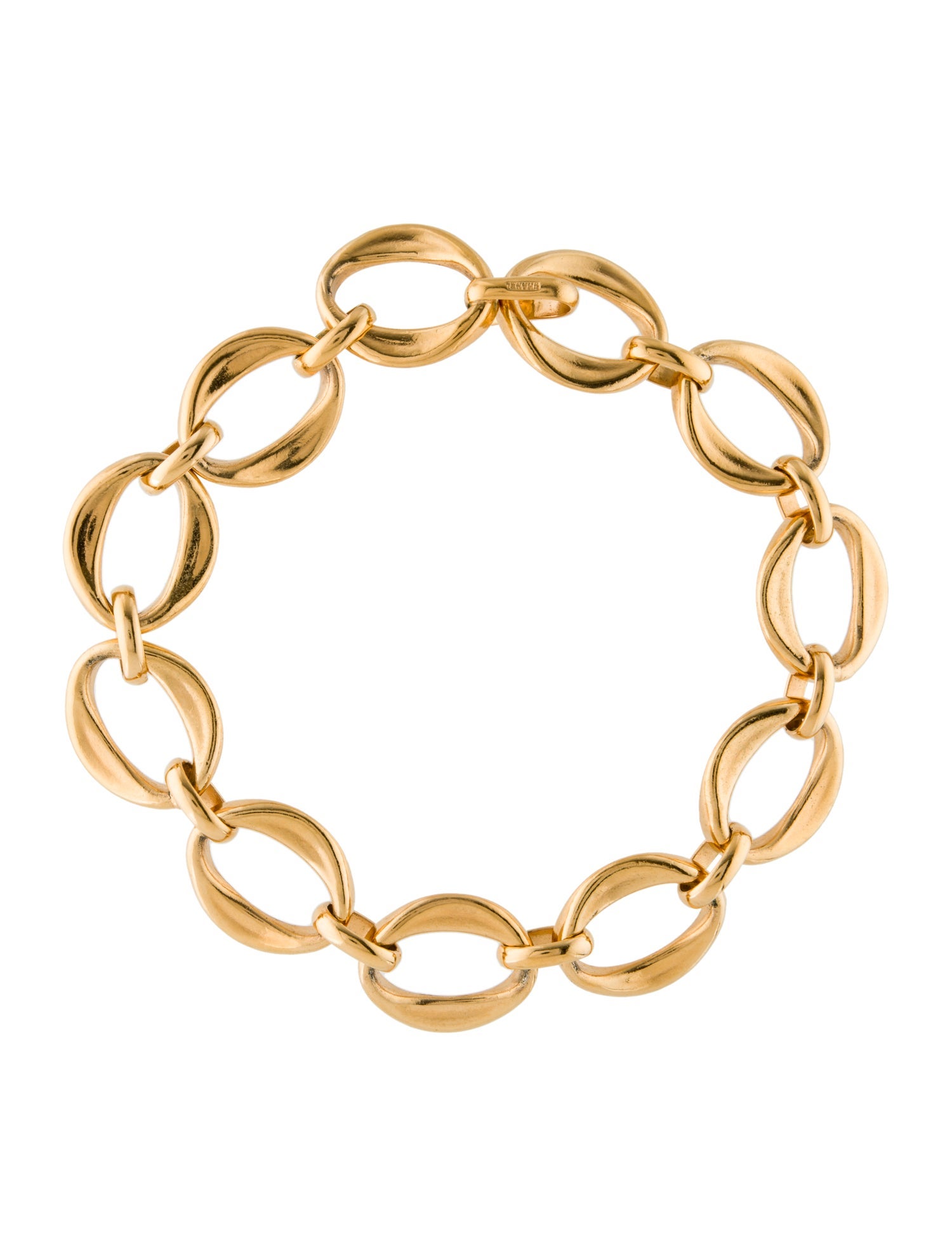 Chanel Vintage Oval Link Chain Necklace