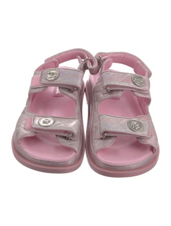 Chanel Gate No. 5 Interlocking CC Logo Sandals