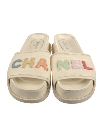Chanel 2022 Interlocking CC Logo Slides