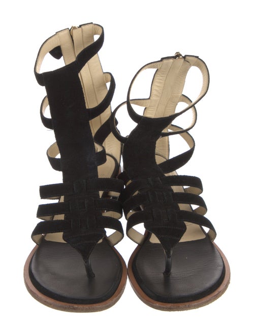 Chanel 2015 Interlocking CC Logo Gladiator Sandals
