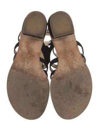 Chanel 2015 Interlocking CC Logo Gladiator Sandals