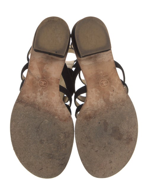 Chanel 2015 Interlocking CC Logo Gladiator Sandals