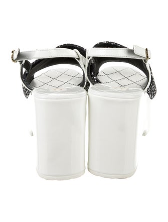 Chanel 2024 Interlocking CC Logo Slingback Sandals