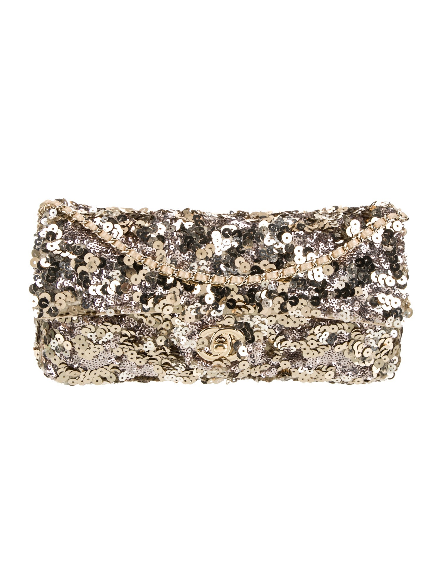 Chanel Sequin E/W Flap Bag