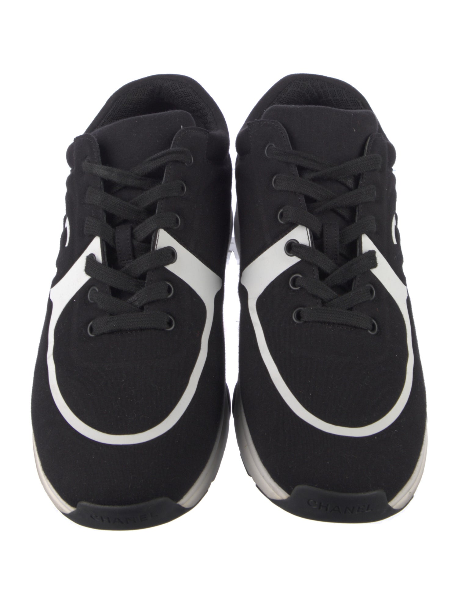 Chanel Interlocking CC Logo Neoprene Athletic Sneakers
