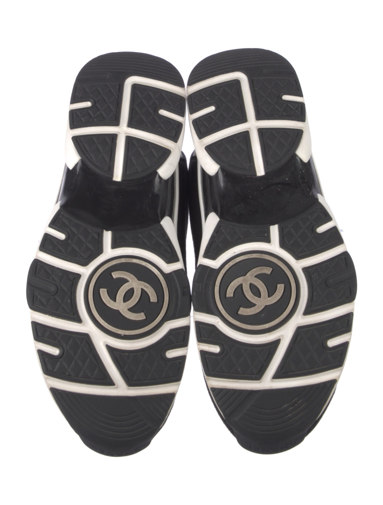 Chanel Interlocking CC Logo Neoprene Athletic Sneakers