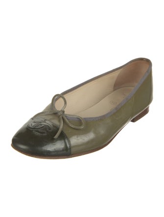 Chanel 2014 Interlocking CC Logo Ballet Flats