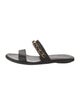 Chanel Interlocking CC Logo Lizard Slides