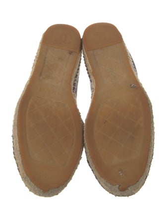 Chanel Interlocking CC Logo Lambskin Espadrilles