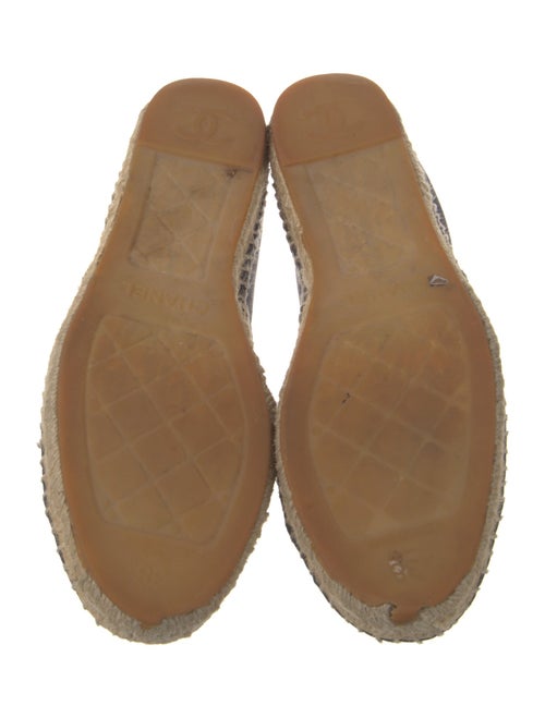 Chanel Interlocking CC Logo Lambskin Espadrilles