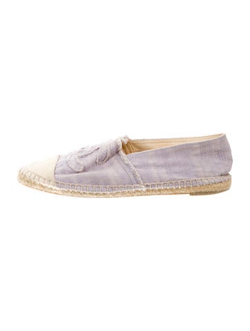 Chanel Canvas Espadrille Flats