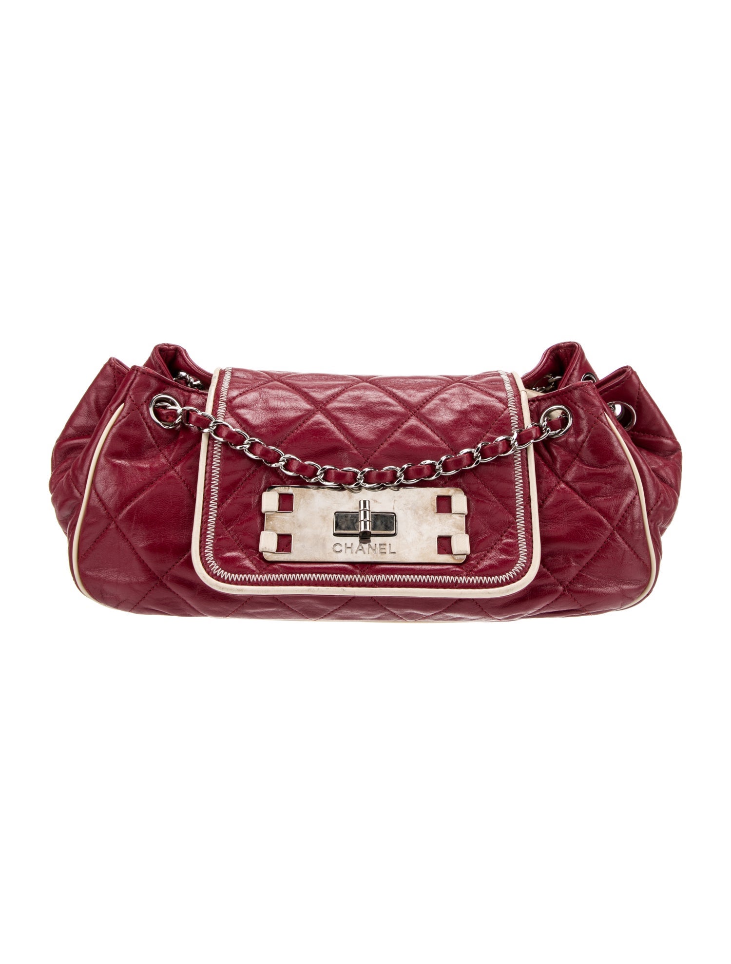Chanel East West Accordion Flap Bag