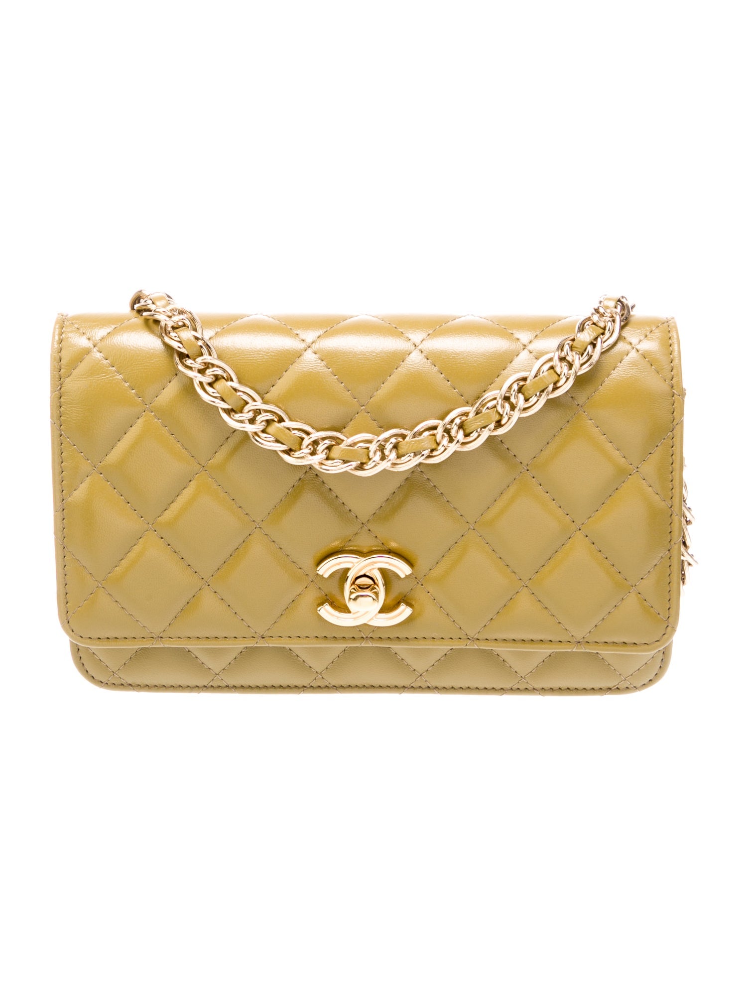 Chanel Quilted Golden Links Wallet on Chain