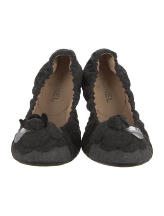 Chanel 2012 Interlocking CC Logo Flats