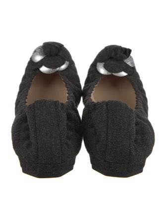 Chanel 2012 Interlocking CC Logo Flats
