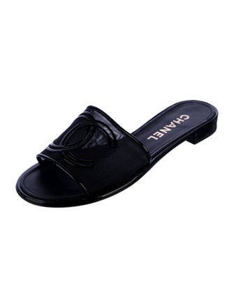Chanel 2021 Interlocking CC Logo Slides