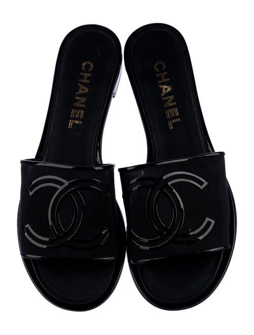 Chanel 2021 Interlocking CC Logo Slides