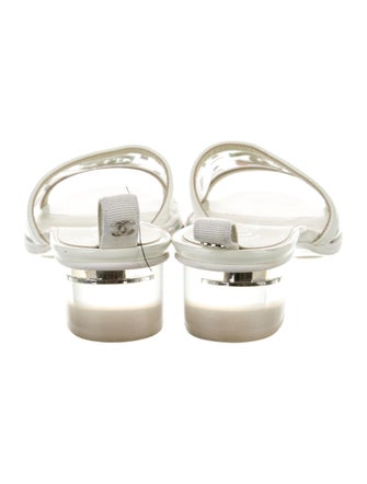 Chanel Interlocking CC Logo PVC Slides