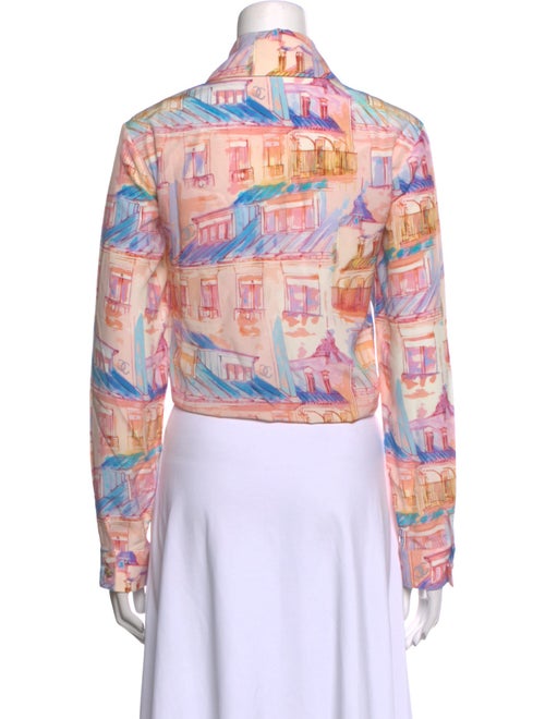Chanel 2020 Silk Button-Up Top