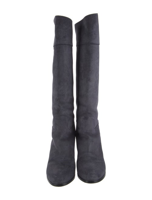 Christian Louboutin Interlocking CC Logo Suede Boots