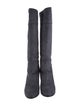 Christian Louboutin Interlocking CC Logo Suede Boots